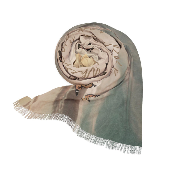 Where The Spirit Of The Lord Is, There Is Freedom - Semi-Translucent Lightweight Inspirational Wrap Scarf   Scarves Joy & Country