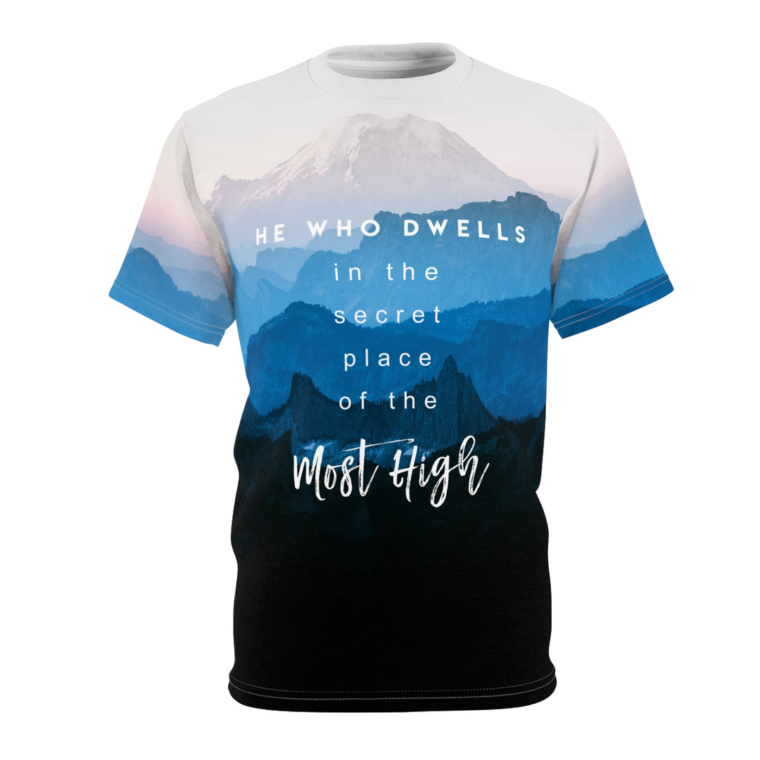 He Who Dwells In The Secret Place Of The Most High - Unisex Premium Crew-Neck Tee - JC Exclusive