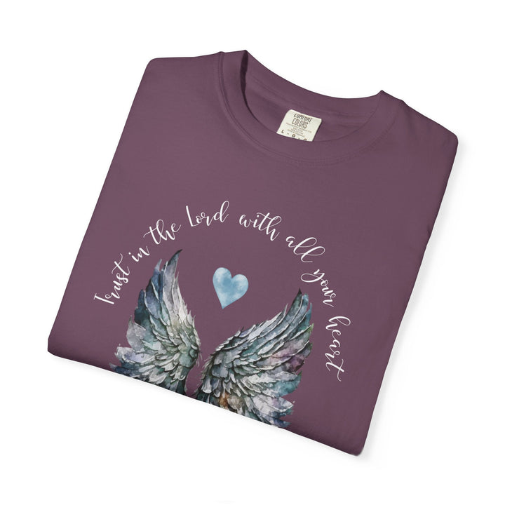 Trust In The Lord With All Your Heart - Premium Unisex Heavyweight Crew-Neck Tee   T-Shirt Joy & Country