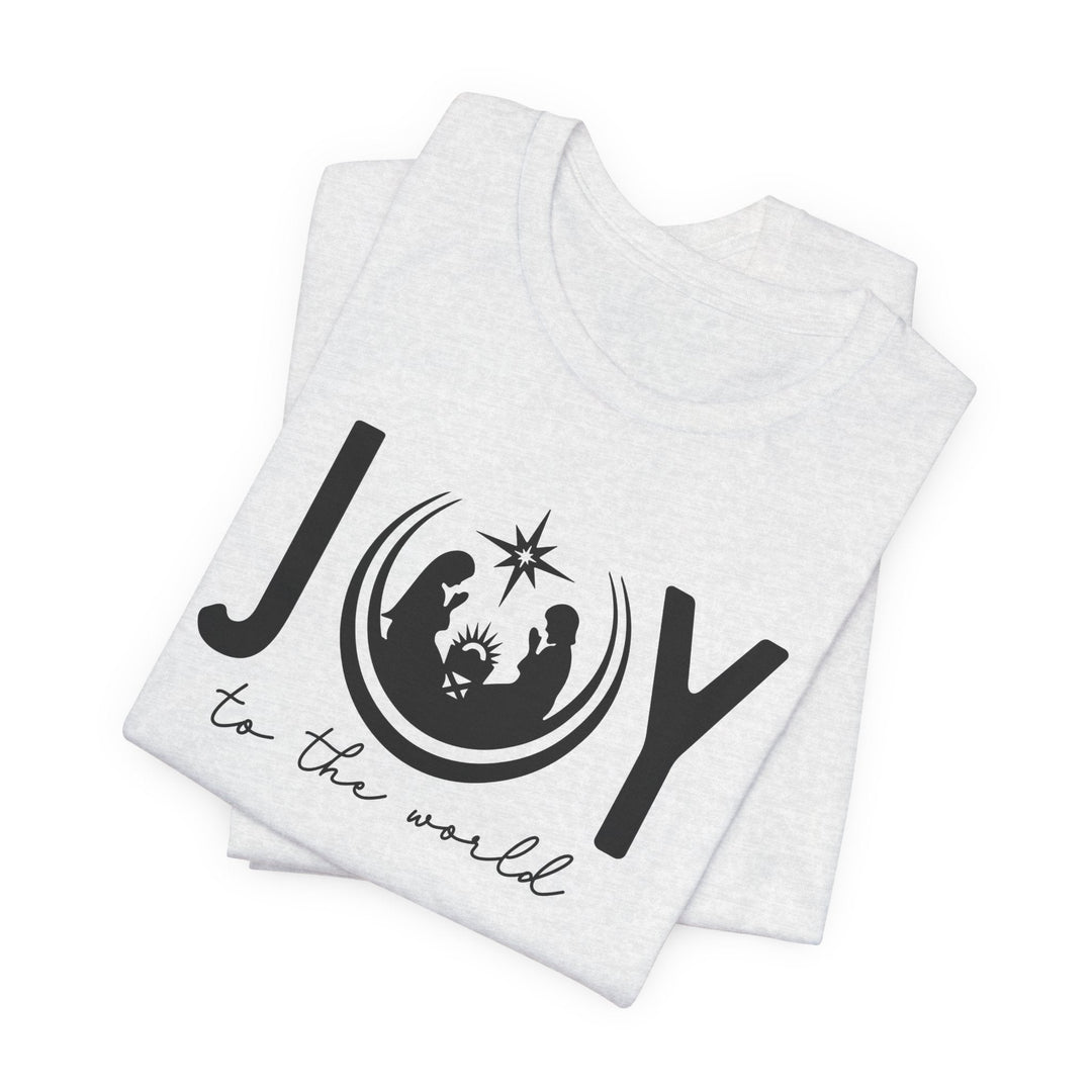 Joy To The World Manger Scene - Unisex Crew-Neck Tee   T-Shirt Joy & Country