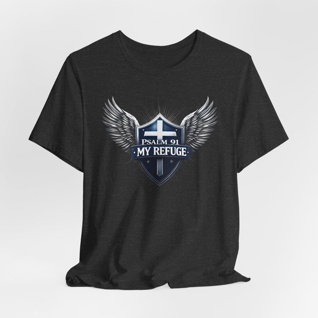 Psalm 91 My Refuge Under His Wings - Unisex Crew-Neck Tee - Joy & Country