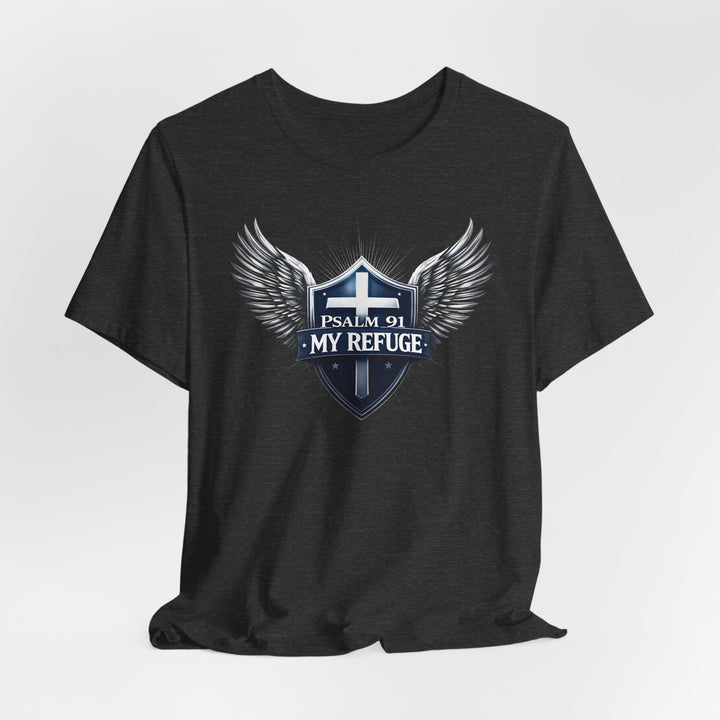 Psalm 91 My Refuge Under His Wings - Unisex Crew-Neck Tee - Joy & Country