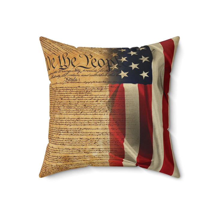 USA Freedom Declaration Of Independence - 18x18 Pillow