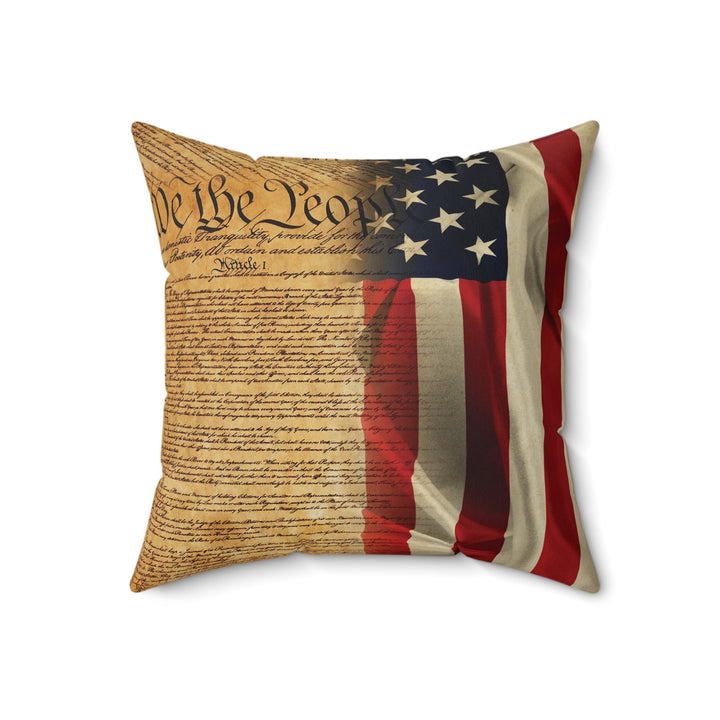 USA Freedom Declaration Of Independence - 18x18 Pillow   Pillows Joy & Country