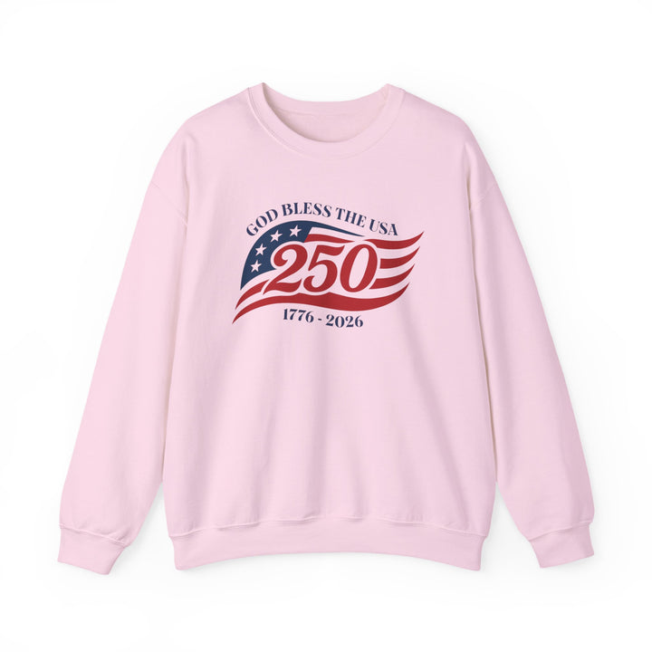God Bless The USA 250th Anniversary 1776-2026 - Unisex Crew-Neck Sweatshirt