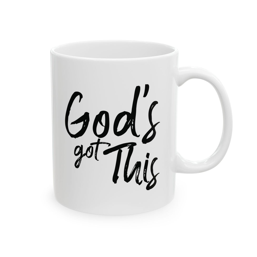 God's Got This White Ceramic Mug (11 oz) - Joy & Country