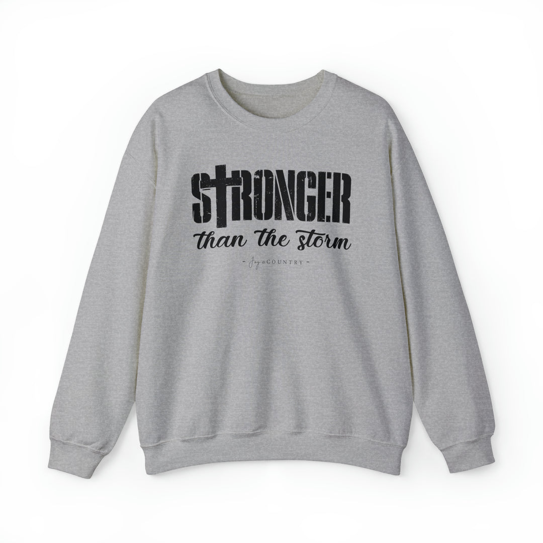 Stronger Than the Storm - Unisex Crew-Neck Sweatshirt