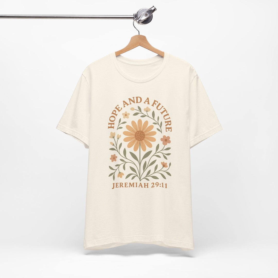 Hope And A Future Floral Arch Jeremiah 29:11 - Unisex Crew-Neck Tee   T-Shirt Joy & Country