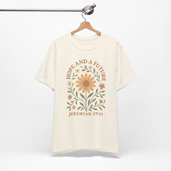 Hope And A Future Floral Arch Jeremiah 29:11 - Unisex Crew-Neck Tee   T-Shirt Joy & Country