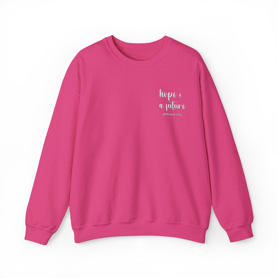 [Embroidered] Hope & A Future - Jeremiah 29:11 - Unisex Crew-Neck Sweatshirt - Joy & Country
