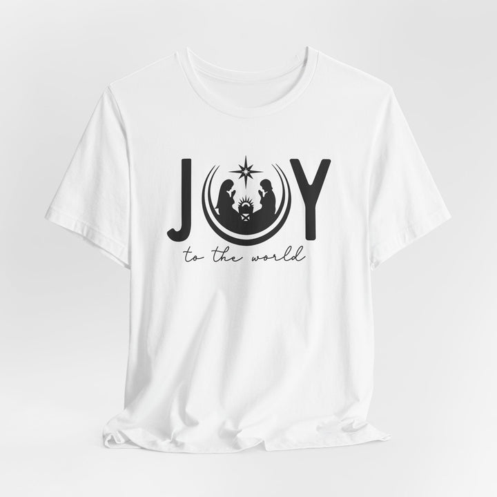 Joy To The World Manger Scene - Unisex Crew-Neck Tee   T-Shirt Joy & Country