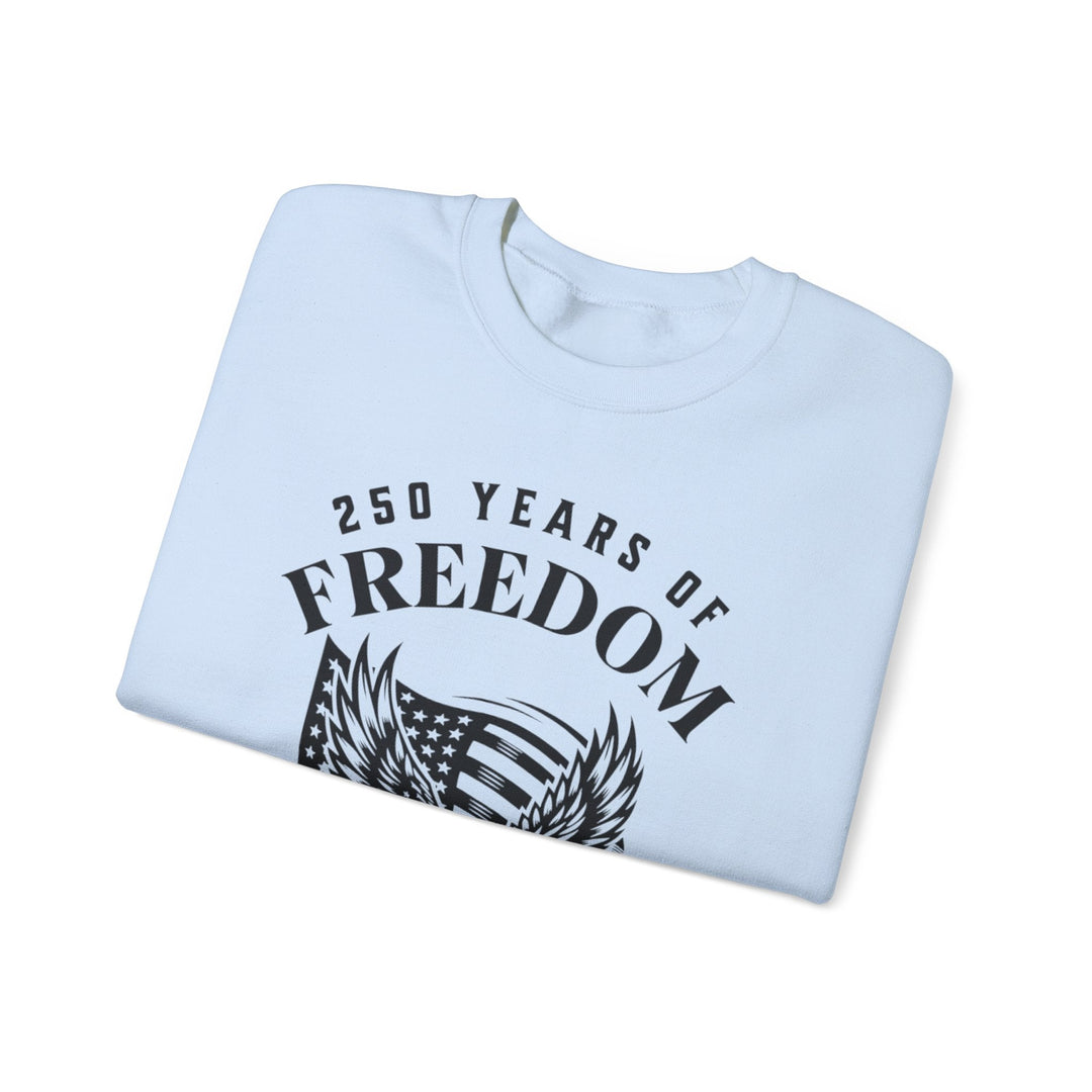 250 Years of Freedom Eagle With Flag - Unisex Crew-Neck Sweatshirt   Sweatshirt Joy & Country