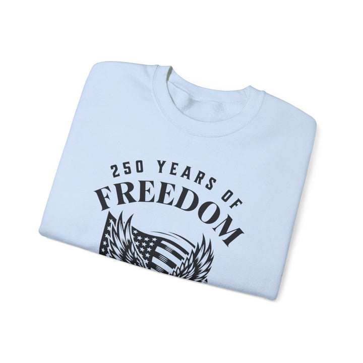 250 Years of Freedom Eagle With Flag - Unisex Crew-Neck Sweatshirt   Sweatshirt Joy & Country