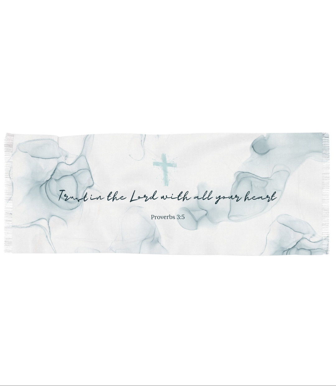 Trust in the Lord With All Your Heart - Semi-Translucent Lightweight Inspirational Wrap Scarf   Scarves Joy & Country