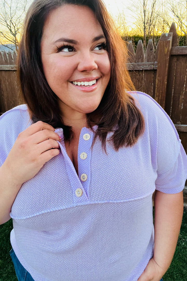 Lilac Two-Tone Top