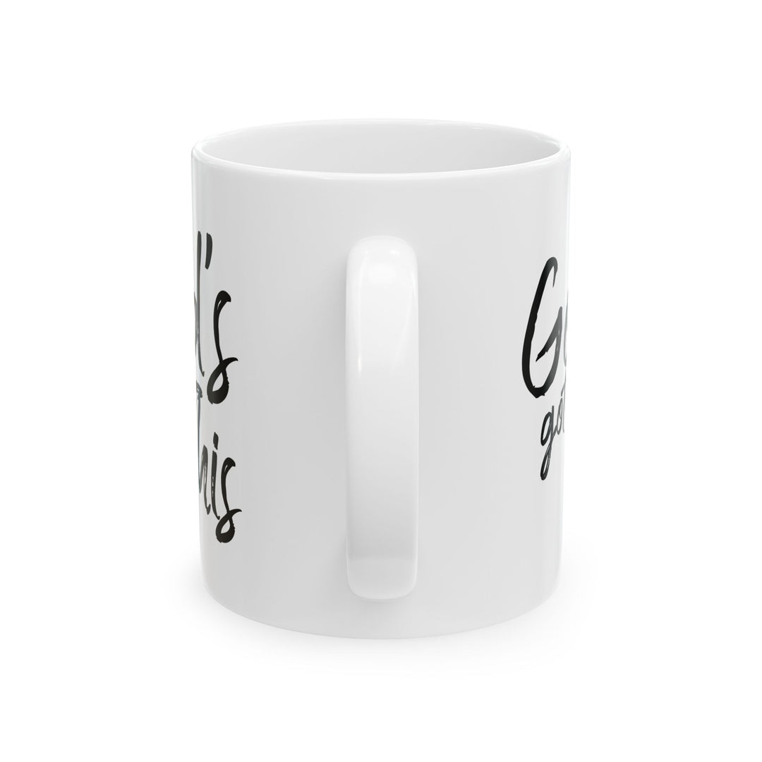 God's Got This White Ceramic Mug (11 oz) - Joy & Country