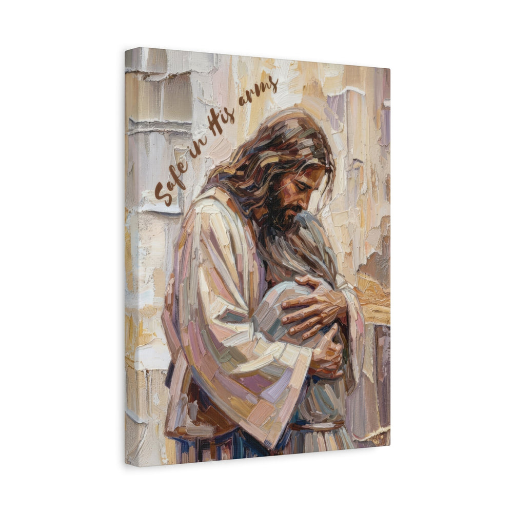 Safe in His Arms - Stretched, 1.25" Canvas   Canvas Joy & Country