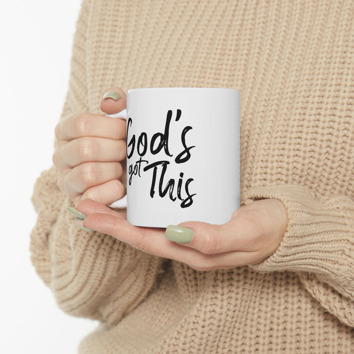 God's Got This White Ceramic Mug (11 oz) - Joy & Country
