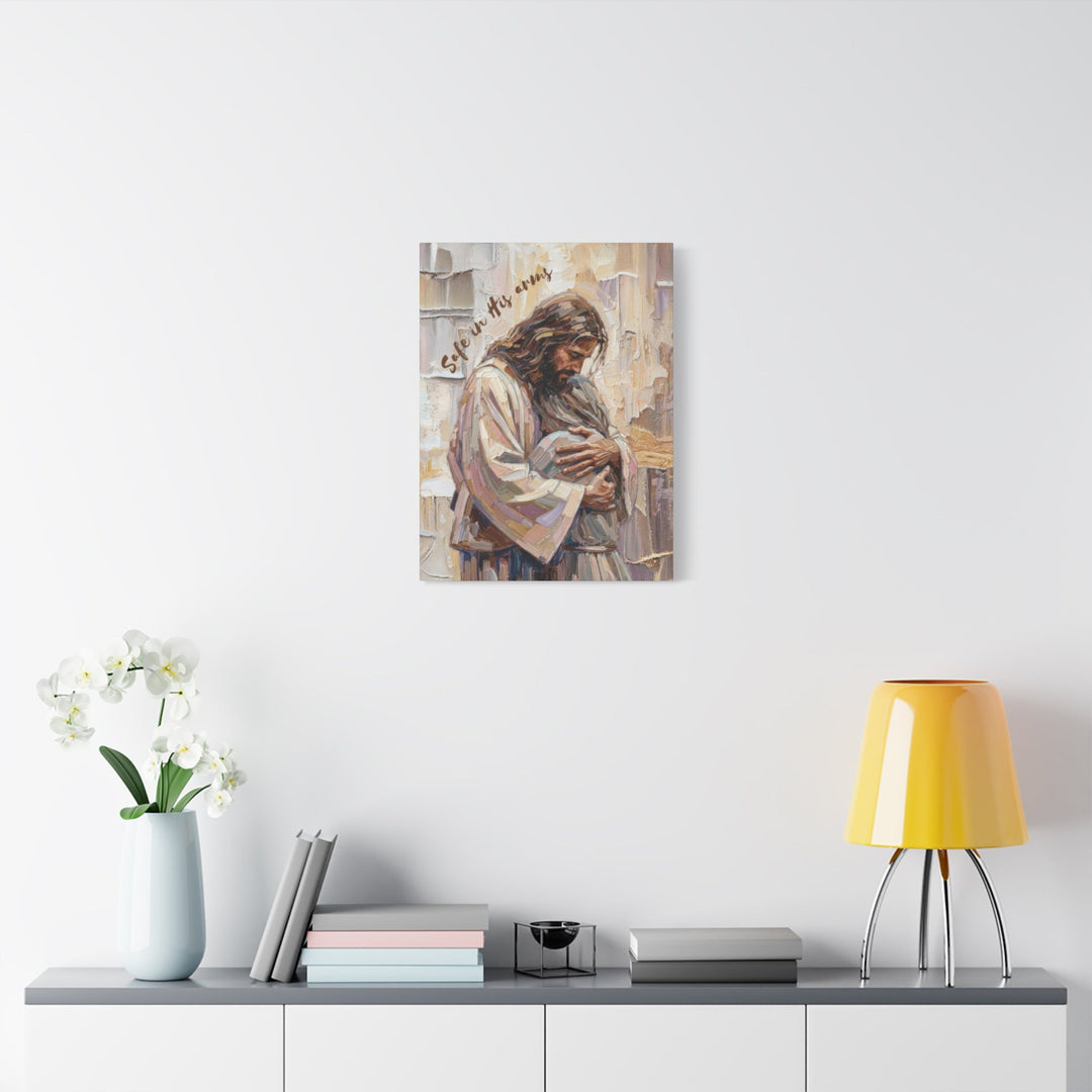 Safe in His Arms - Stretched, 1.25" Canvas   Canvas Joy & Country