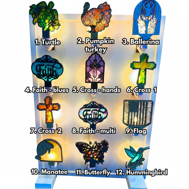 [PRE-ORDER] 3D Wooden Acrylic Day/Night Lights | Handmade | Made in the USA [SHIPS IN 1-2 WEEKS]   Night Lights Joy & Country