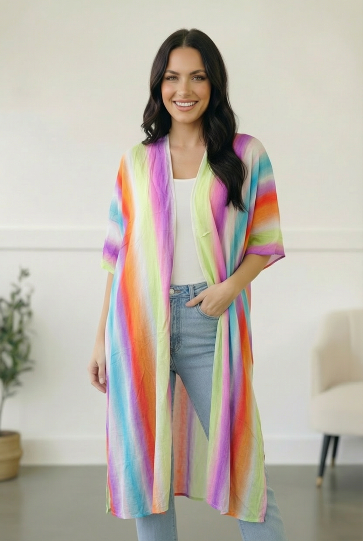 Dreamy Summer Sunset Open Kimono