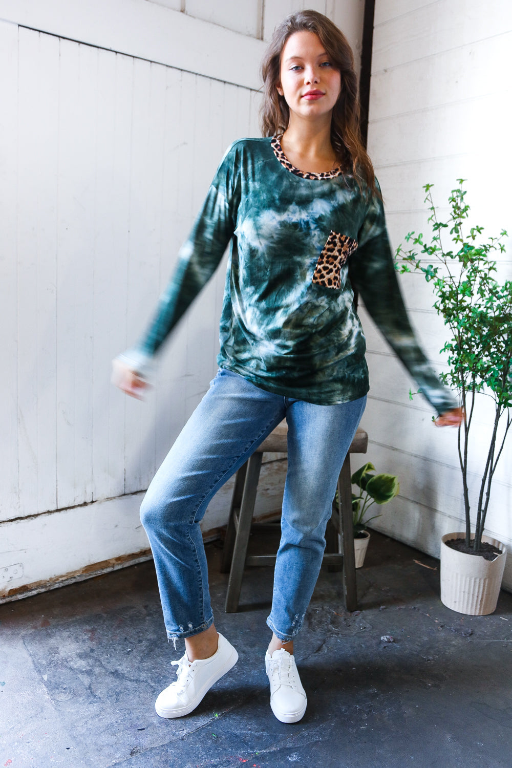 On the Hunt for Love Tie Dye Long Sleeve    Joy & Country