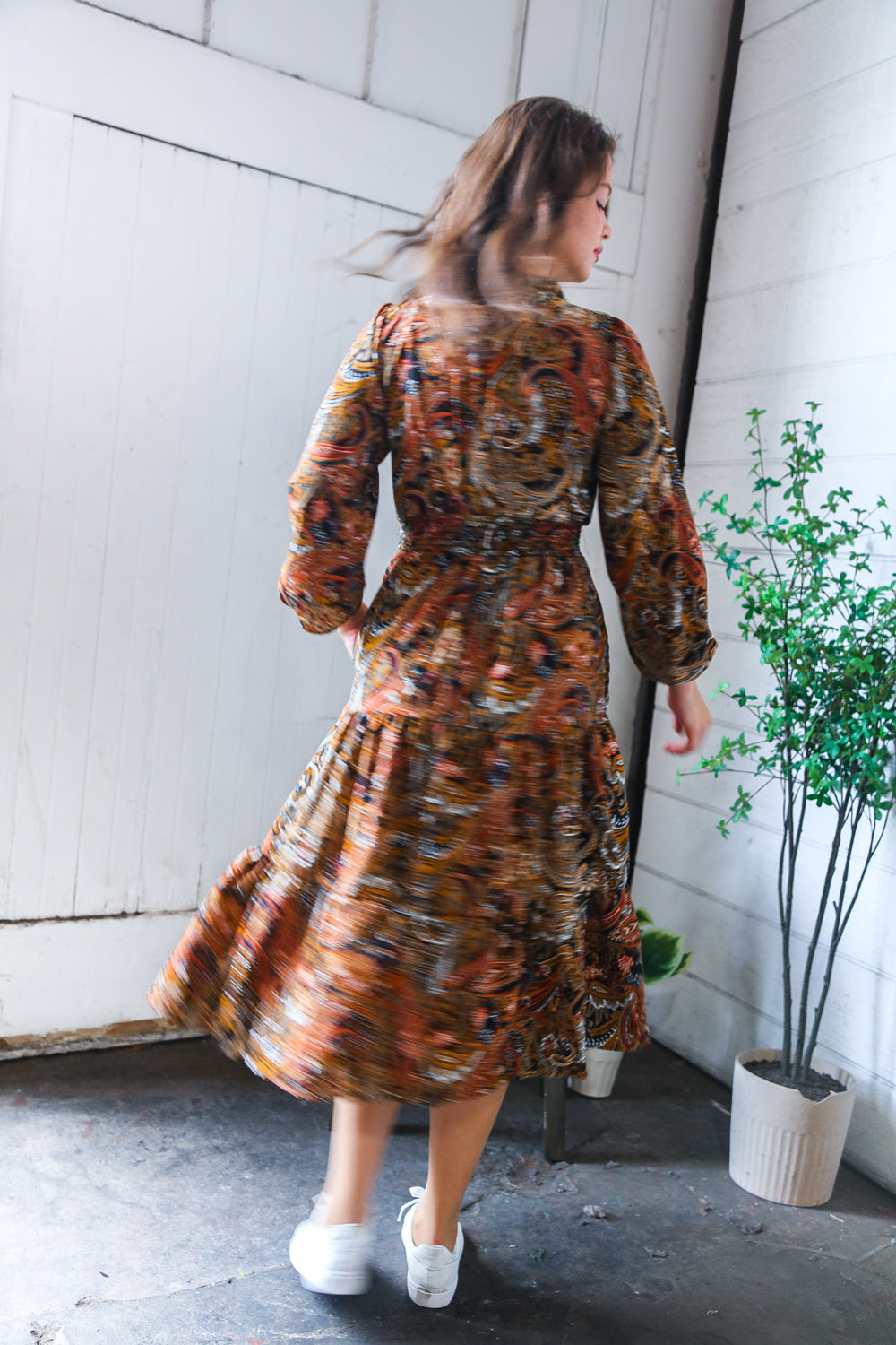 Golden Hour Glamorous Smocked Maxi Dress    Joy & Country