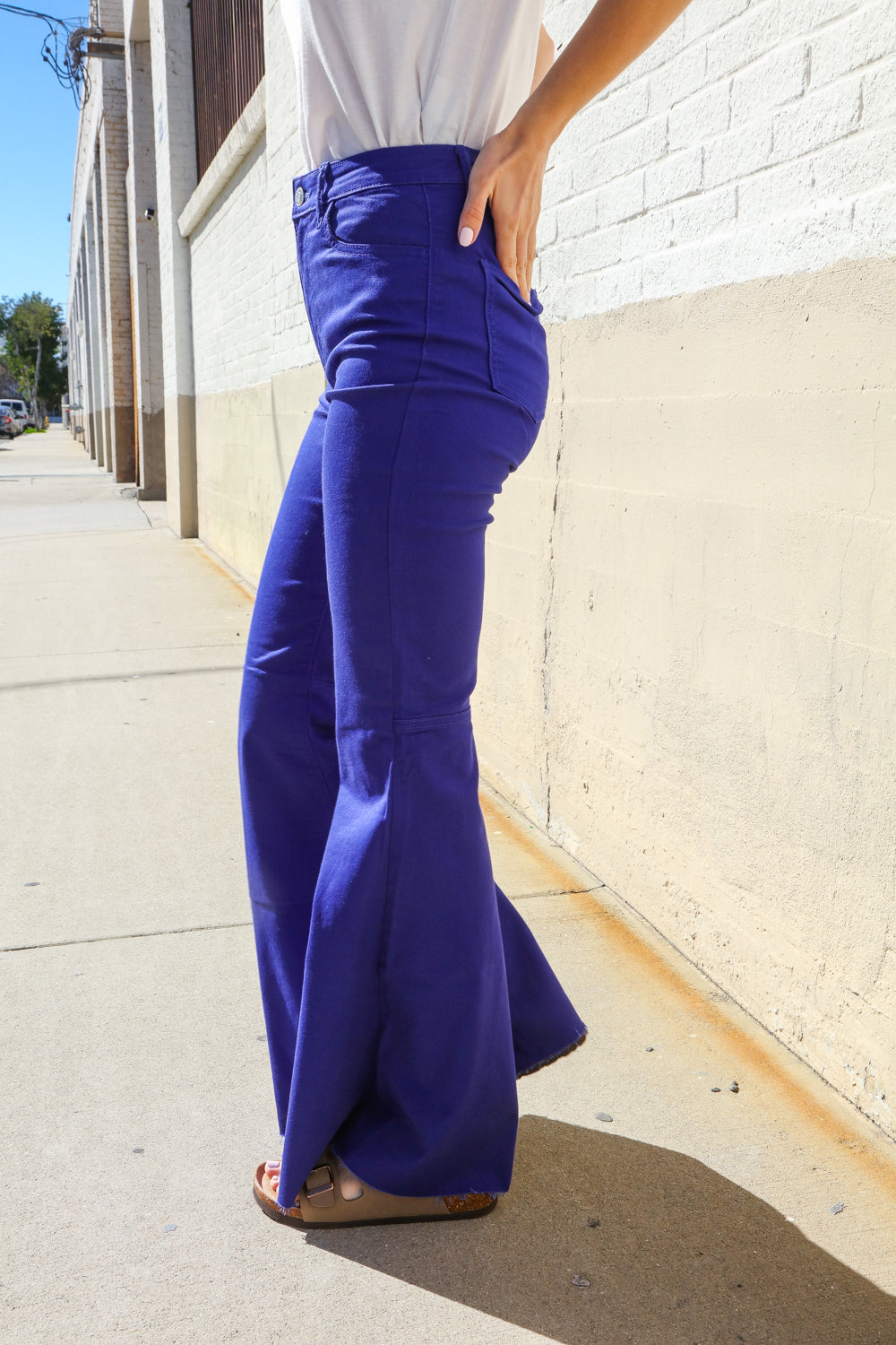 High Waist Flare Leg Denim Jeans   Jeans Joy & Country