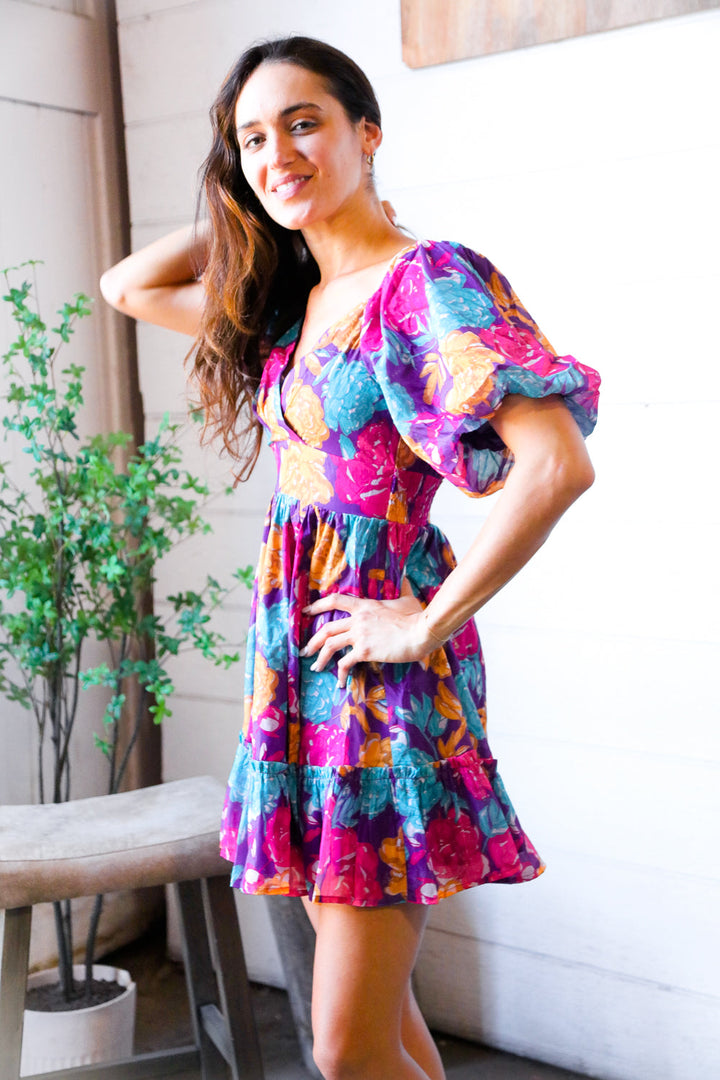 Rosewood Romance Banded Surplice Dress    Joy & Country