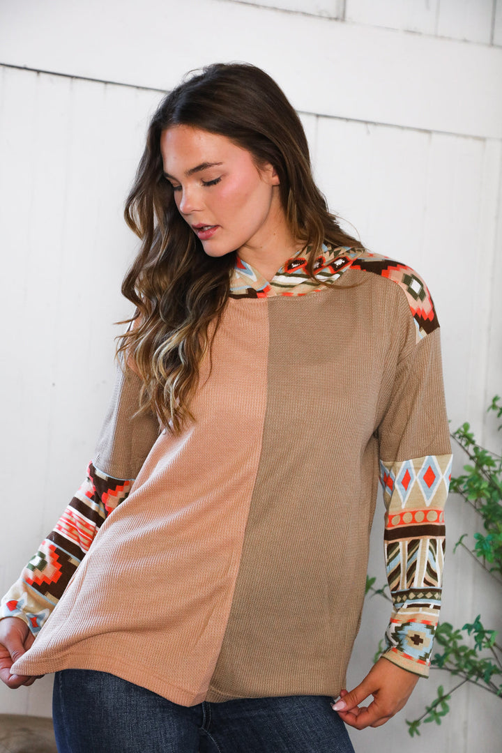 Meet Me At the Farmers Market Tribal Hoodie    Joy & Country