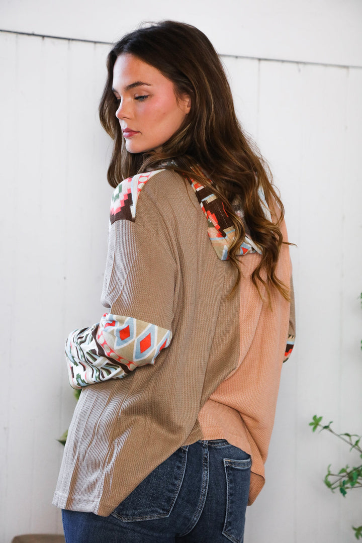 Meet Me At the Farmers Market Tribal Hoodie    Joy & Country