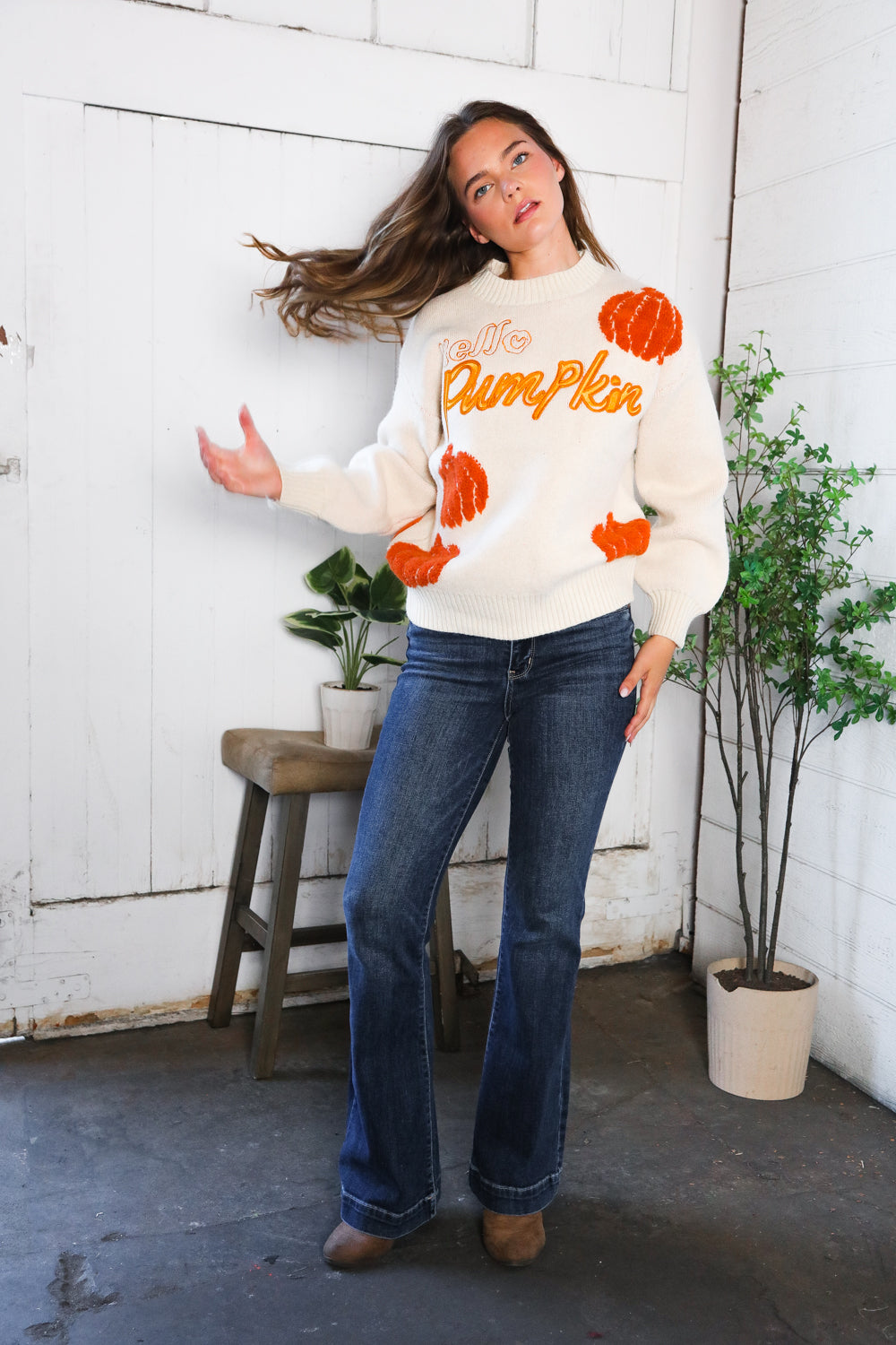 Hello Gourd-geous Pumkin Patch Pullover    Joy & Country