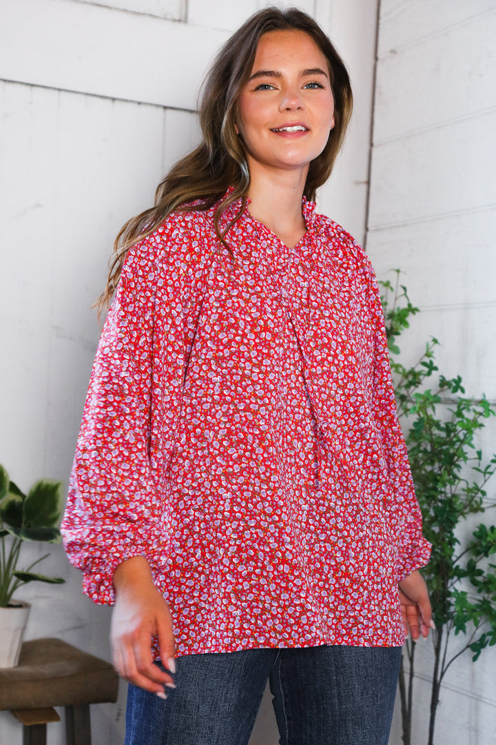 Sunlit Garden Woven Blouse   Blouses Joy & Country