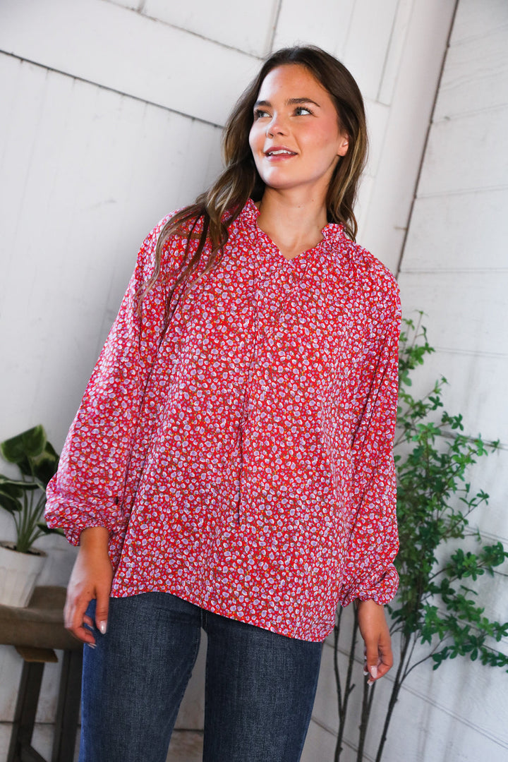 Sunlit Garden Woven Blouse   Blouses Joy & Country