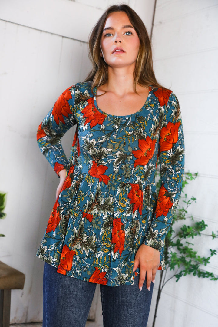 The Scarlet Fields Babydoll Blouse    Joy & Country