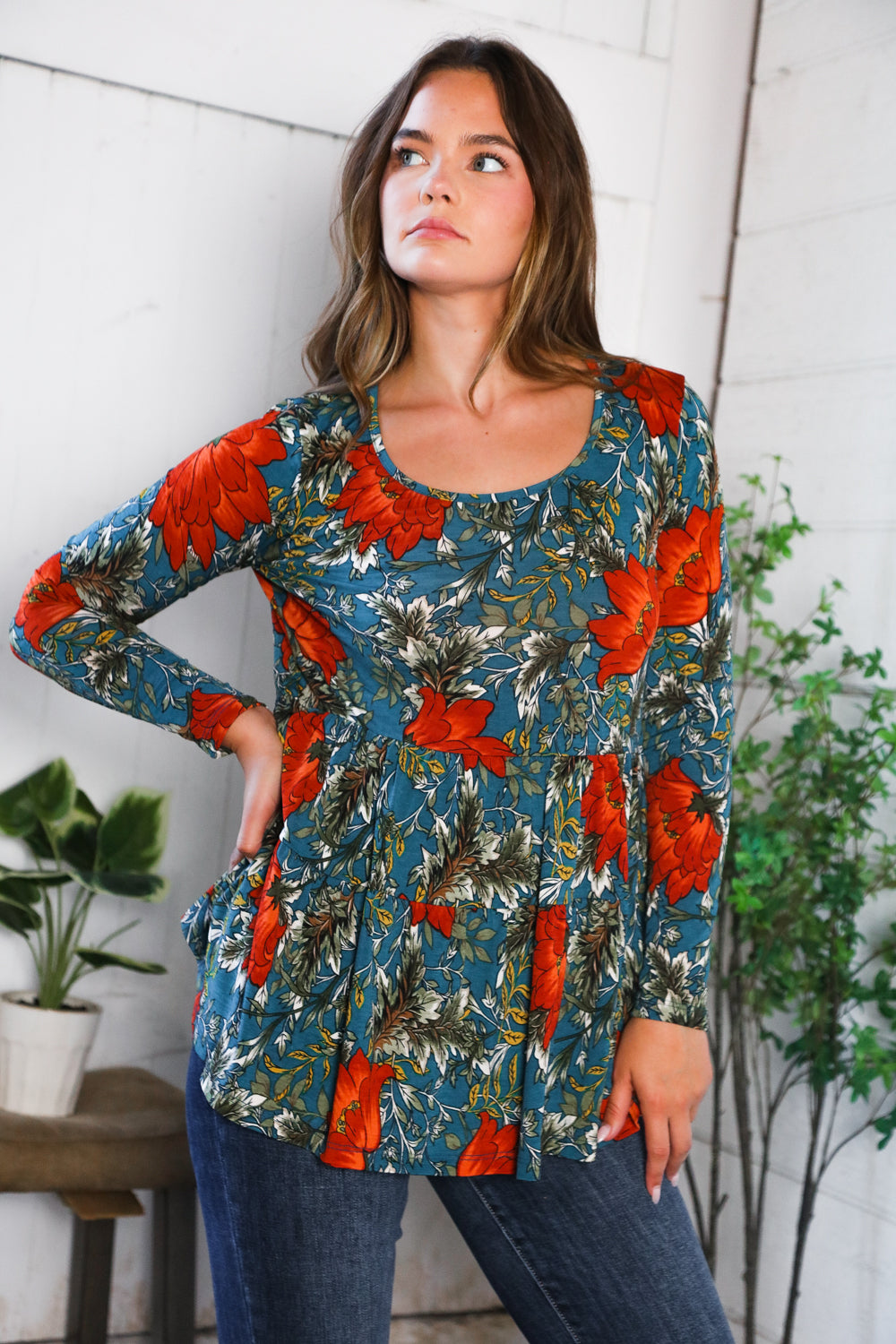 The Scarlet Fields Babydoll Blouse    Joy & Country