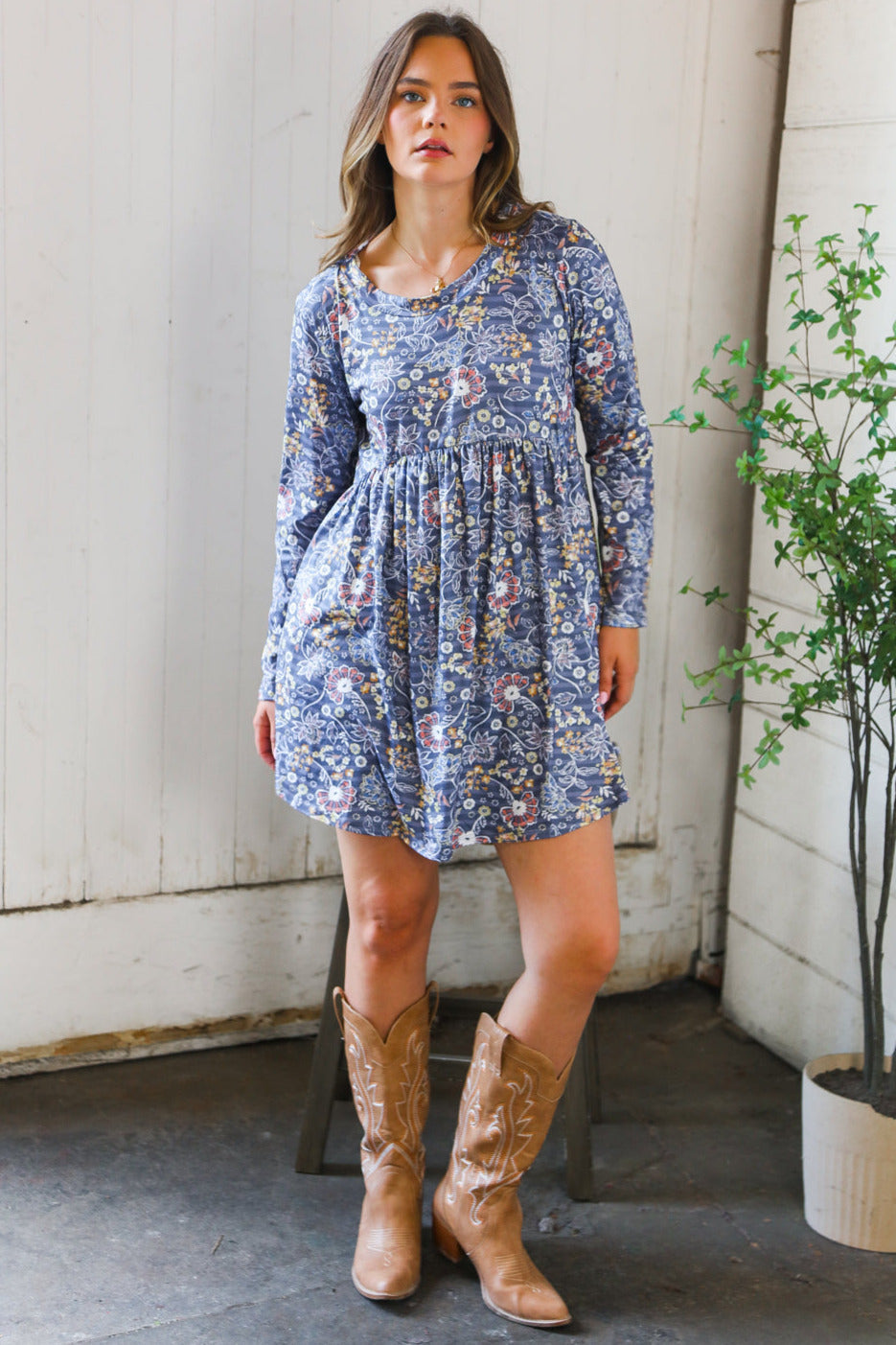 Babydoll Charcoal Dreams Swing Dress   Dresses Joy & Country