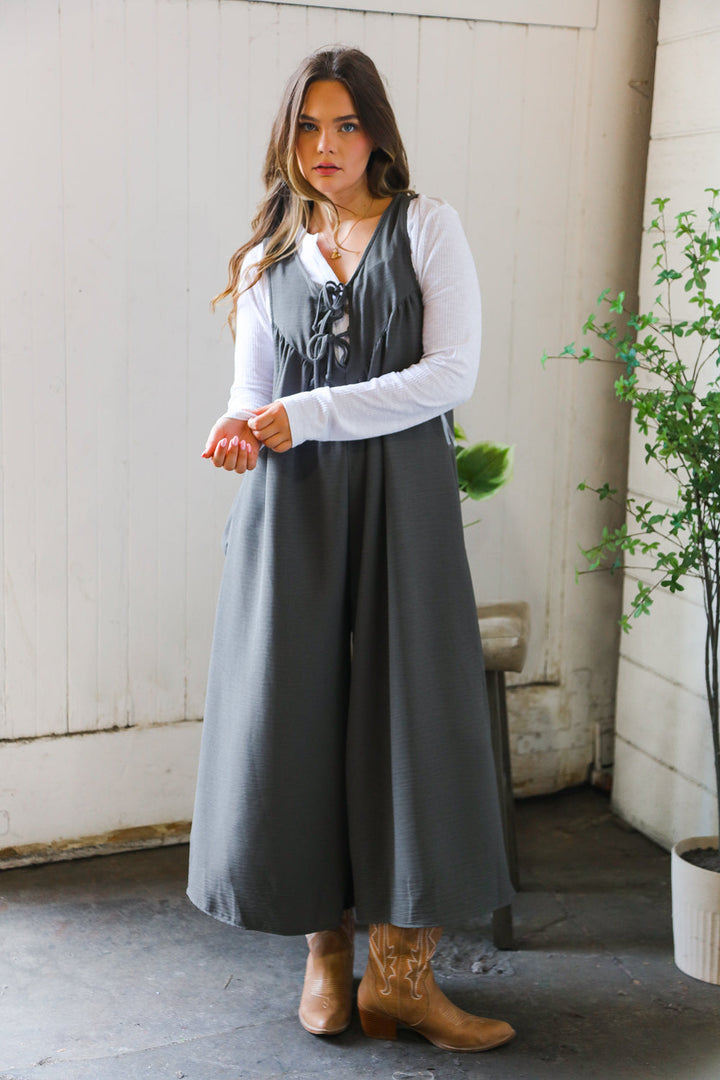 Tied Up Cozy Jumper   Jumpsuits & Rompers Joy & Country