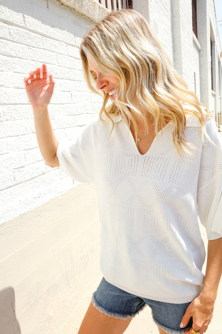 Delicate Details Top - Joy & Country