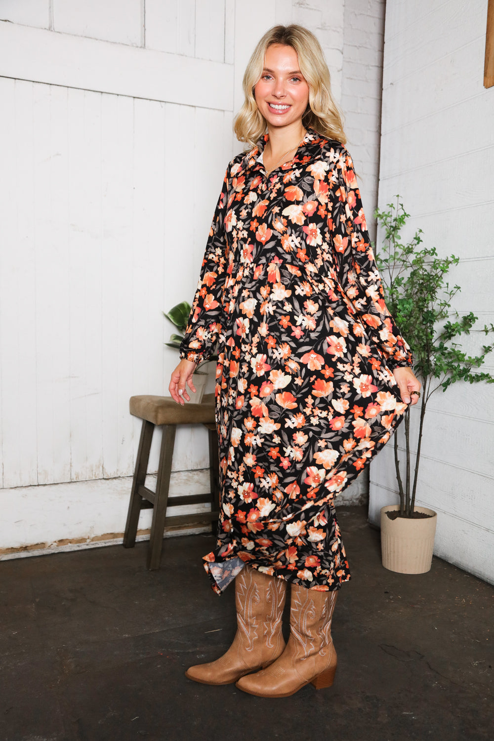 Countryside Muse Floral Dress