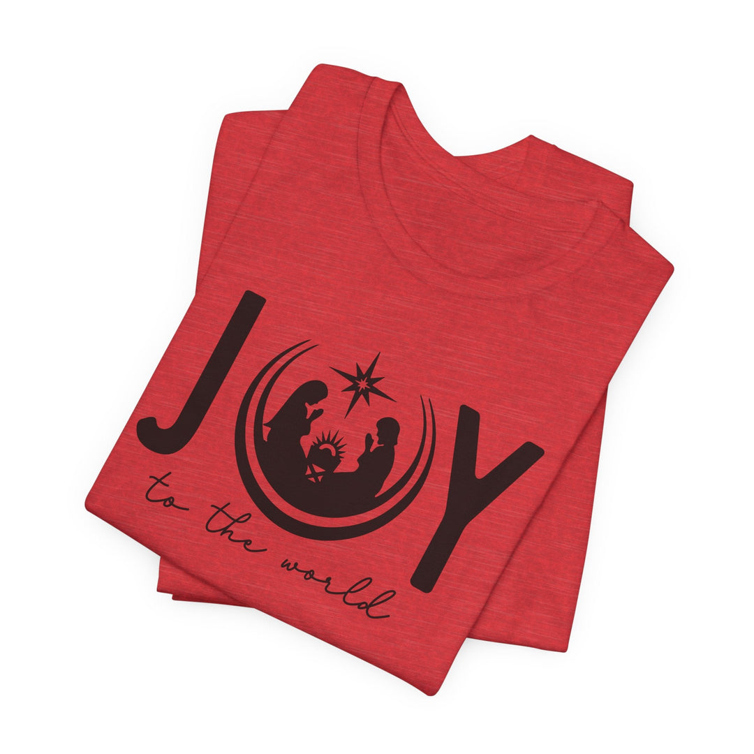 Joy To The World Manger Scene - Unisex Crew-Neck Tee   T-Shirt Joy & Country