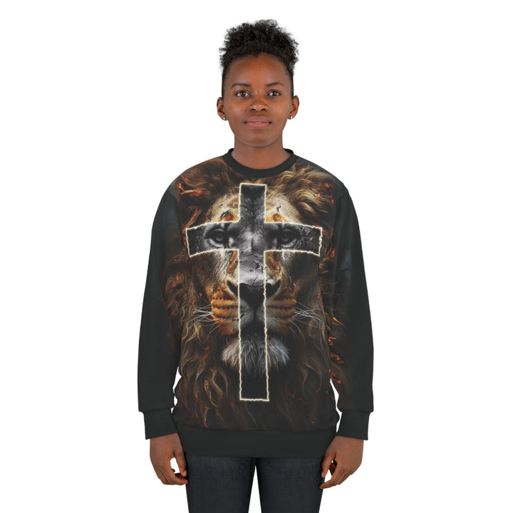 The Lion of Judah Shall Break Every Chain - Premium Unisex Crew-Neck Sweatshirt - JC Exclusive   Sweatshirt Joy & Country