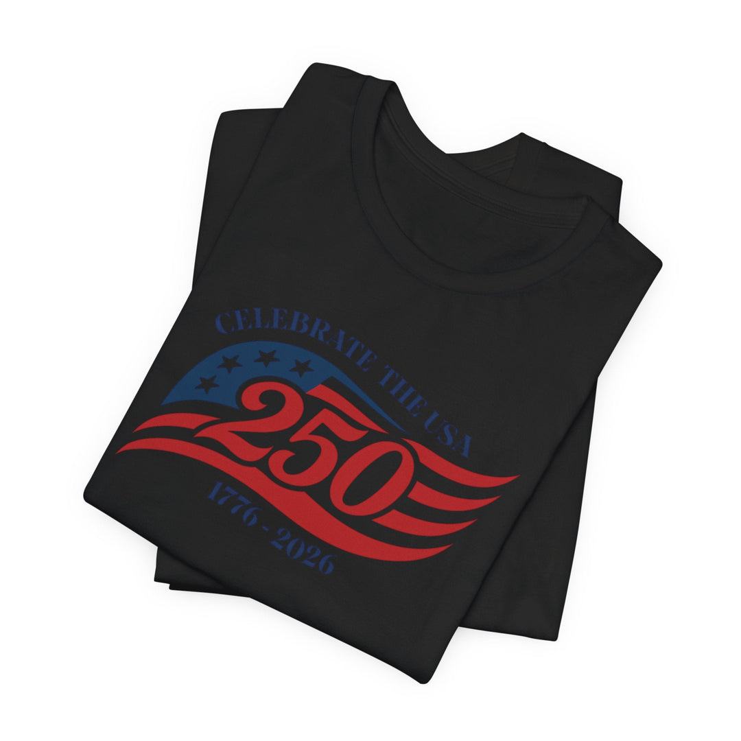 Celebrate The USA 250th Anniversary Flag 1776-2026 - Unisex Crew-Neck Tee   T-Shirt Joy & Country