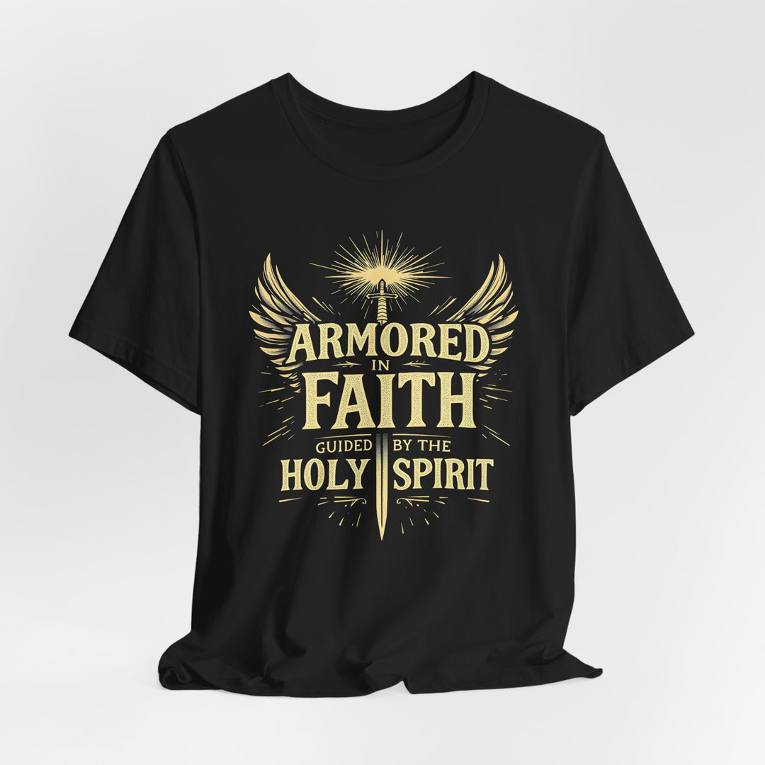 Armored In Faith. Guided By The Holy Spirit - Unisex Crew-Neck Tee - Joy & Country