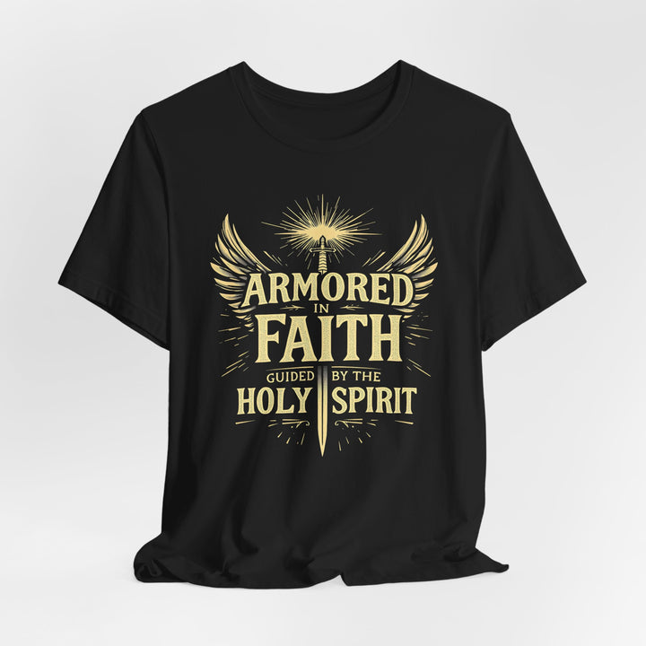 Armored In Faith. Guided By The Holy Spirit - Unisex Crew-Neck Tee - Joy & Country