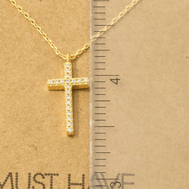 Made For More Pave Cross Necklace