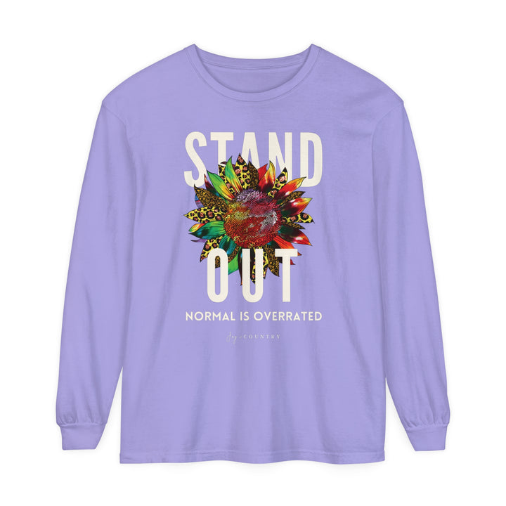 Stand Out, Normal Is Overrated - Premium Heavyweight Unisex Long-Sleeve Tee