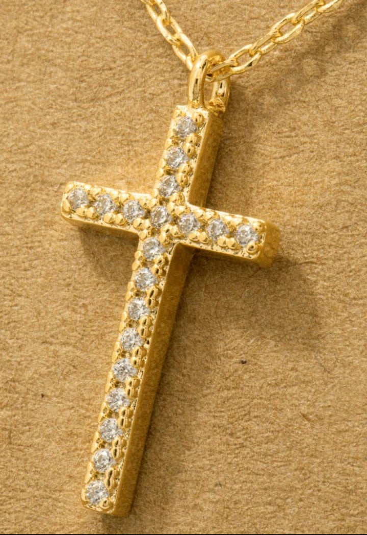 Made For More Pave Cross Necklace