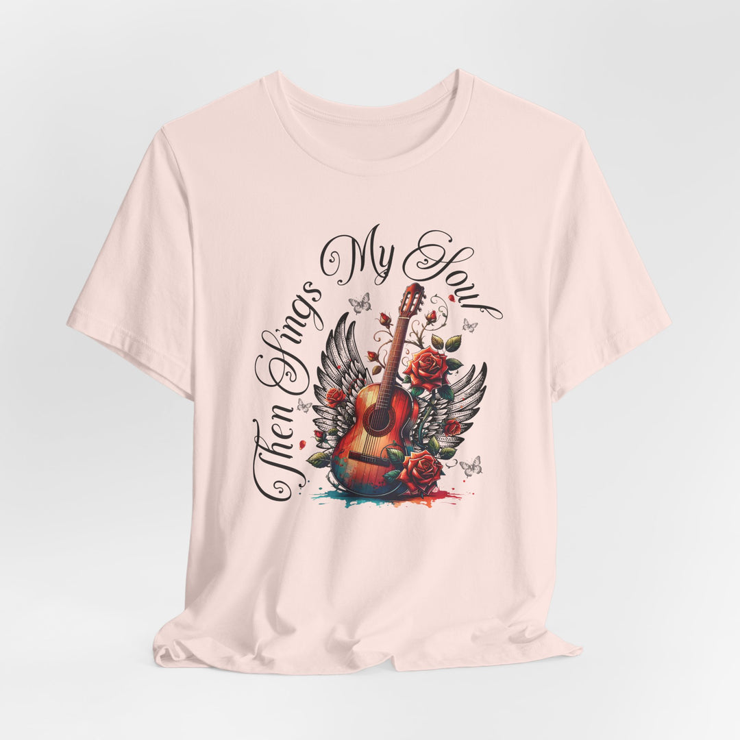 Then Sings My Soul With Guitar And Angel Wings - Unisex Crew-Neck Tee - Joy & Country