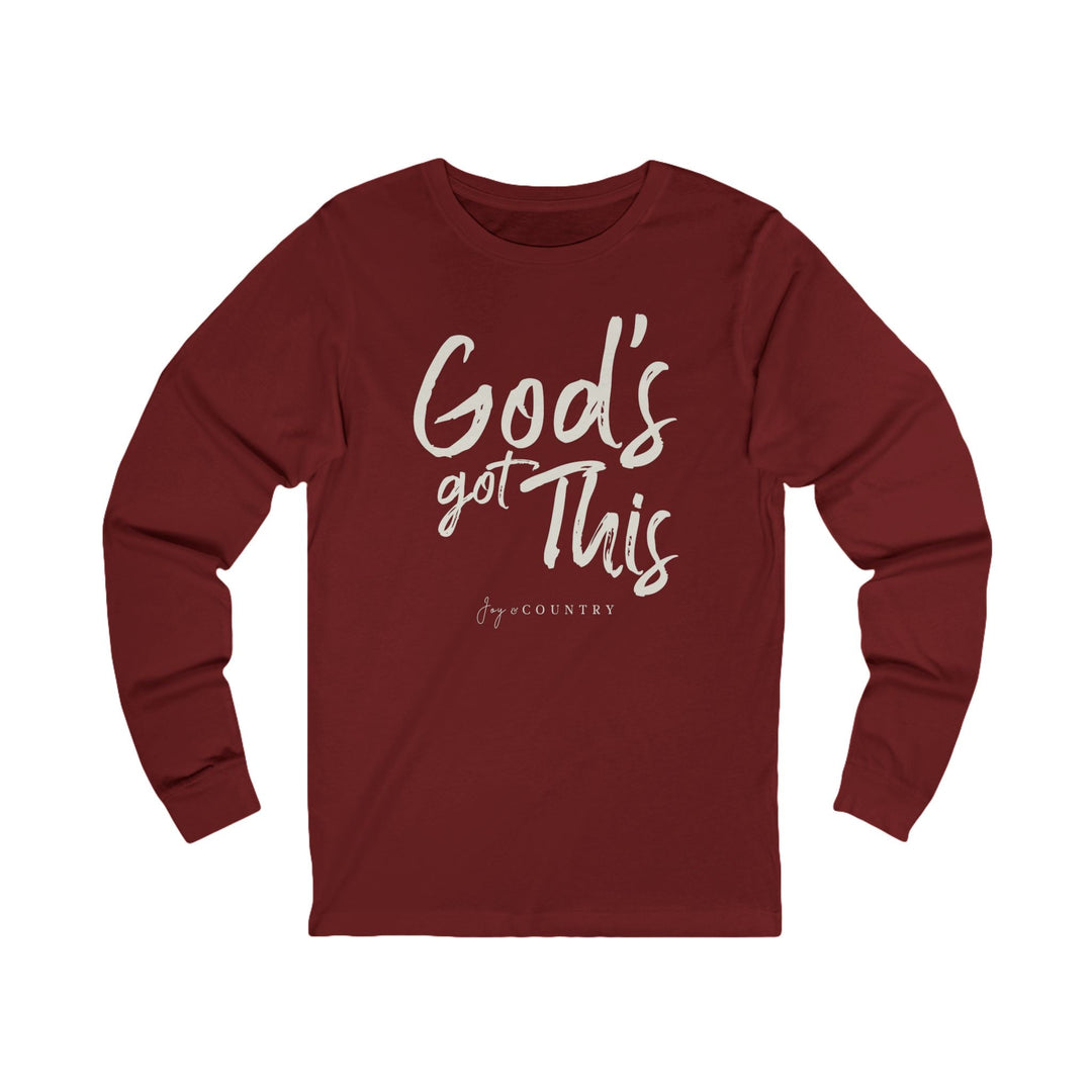 God's Got This - Unisex Jersey Long Sleeve Tee   Long-sleeve Joy & Country